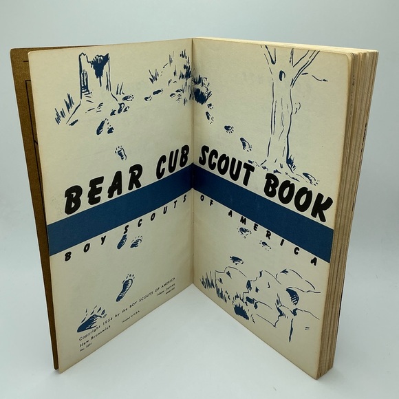 Vintage 1965 Bear Cub Scout Book Boy Scouts of America Copyright 1954 #3231 X4 - Picture 4 of 6